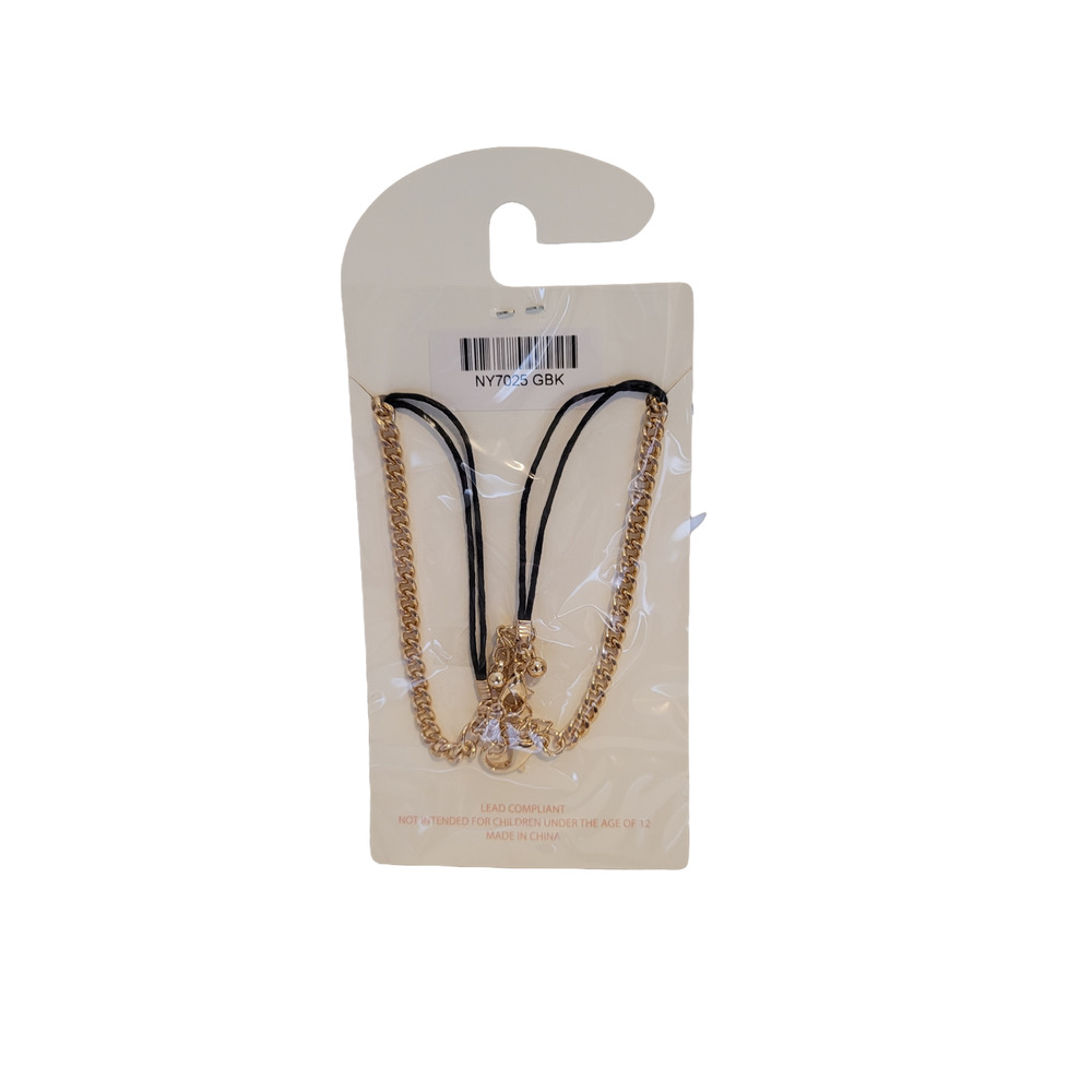 Carisma Choker Necklace-Chain and Beaded Leather-BRAND NEW